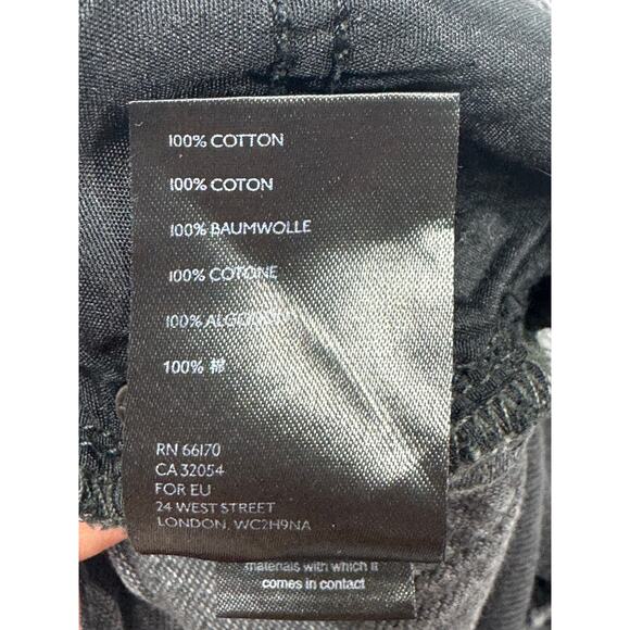 We The Free Women's Distressed Wide Leg Crop Black Denim Jeans - Size 28 (30x27) - Picture 5 of 5